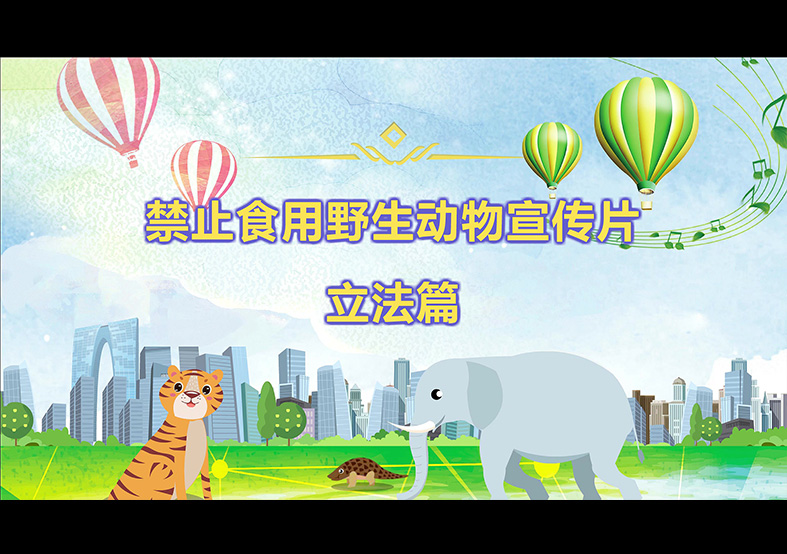 禁食野生動(dòng)物，從我做起，從現(xiàn)在做起